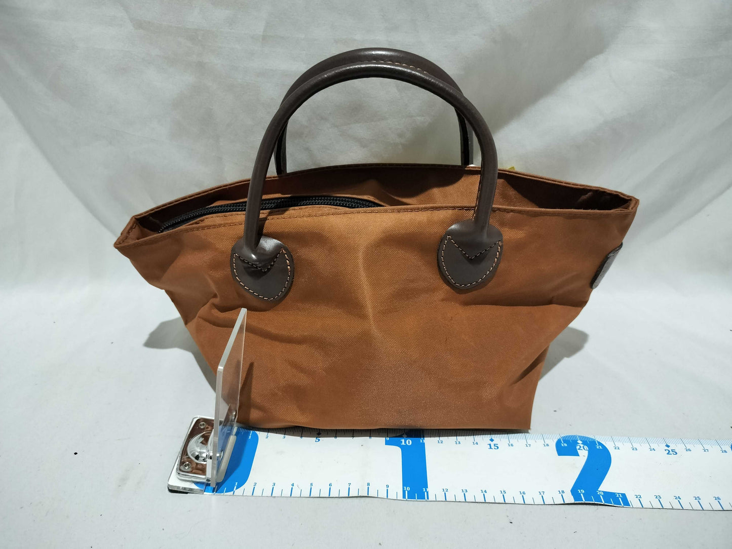 Herve Chapelier Boat-Shaped Tote Bag, Brown