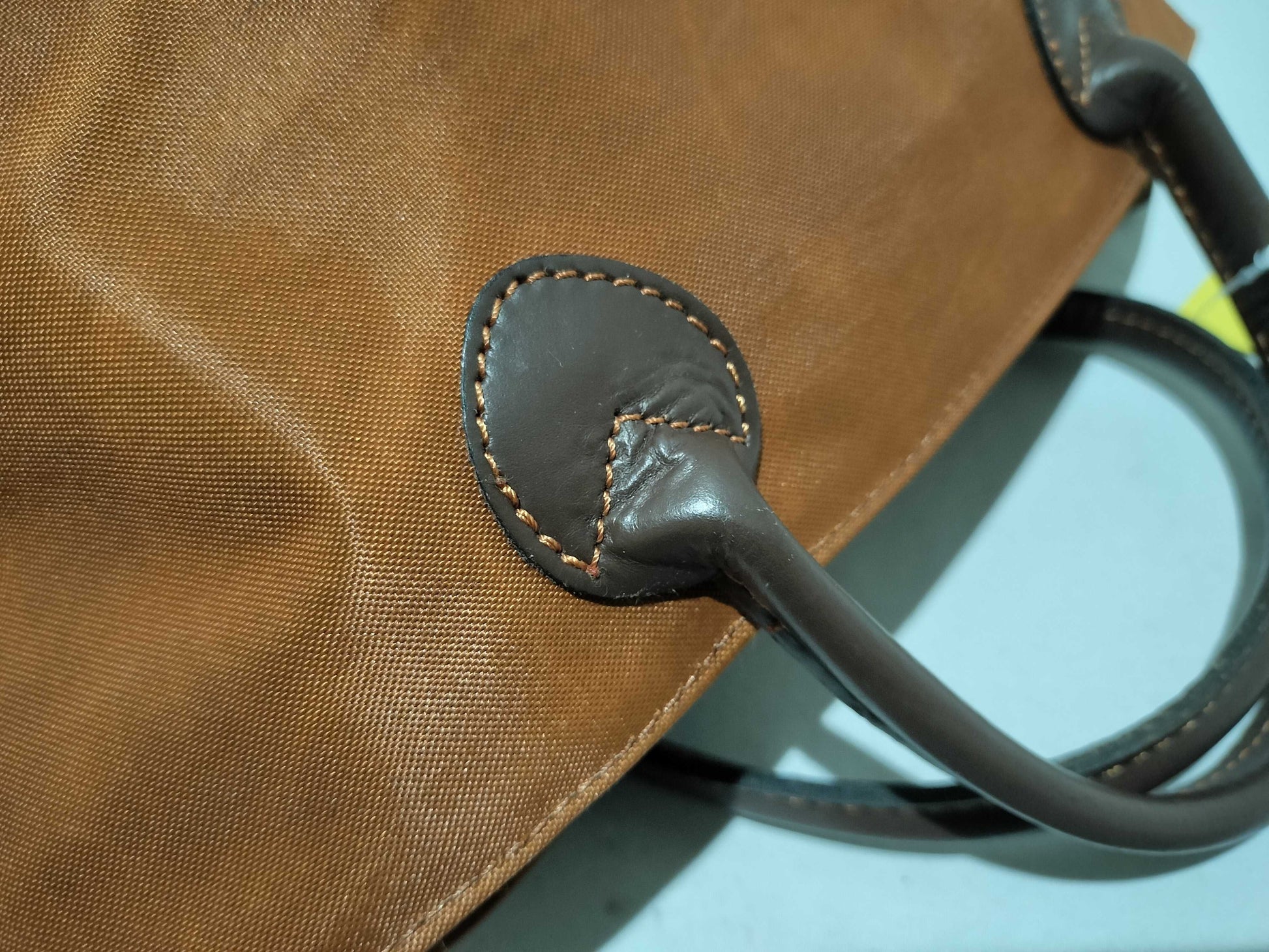 Herve Chapelier Boat-Shaped Tote Bag, Brown