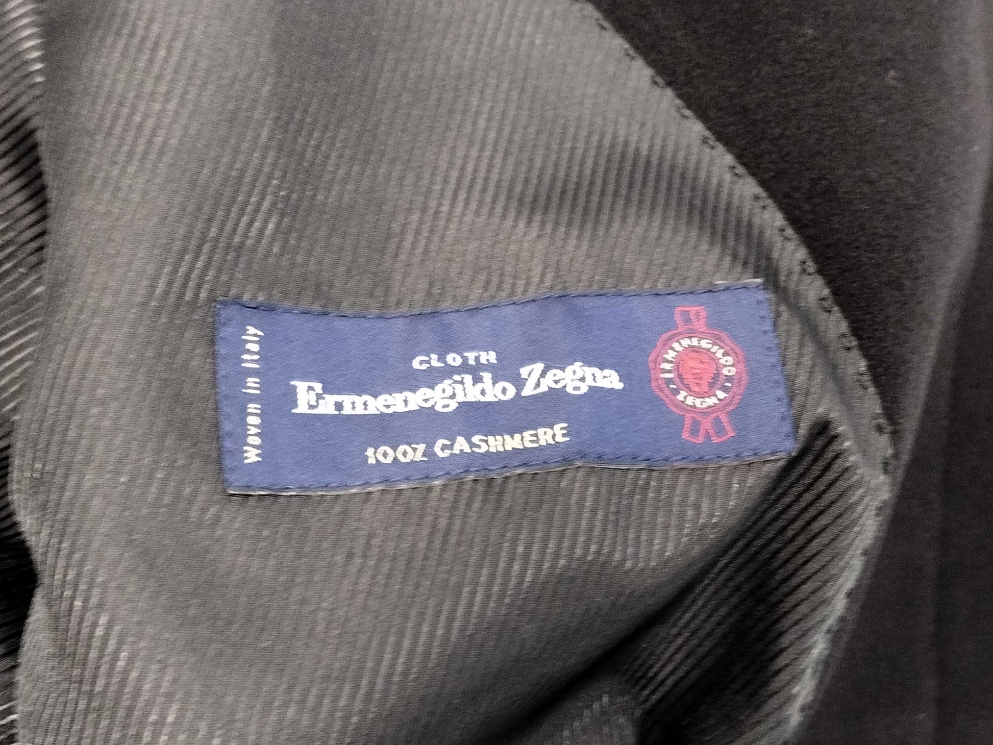 Zegna 100% Cashmere Long Coat, Black