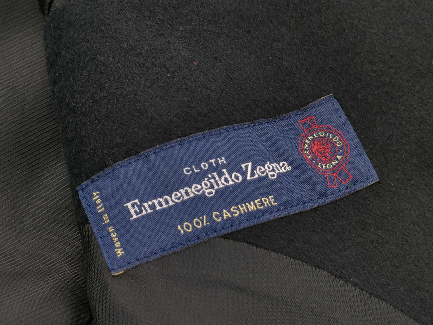 Zegna 100% Cashmere Long Coat, Black