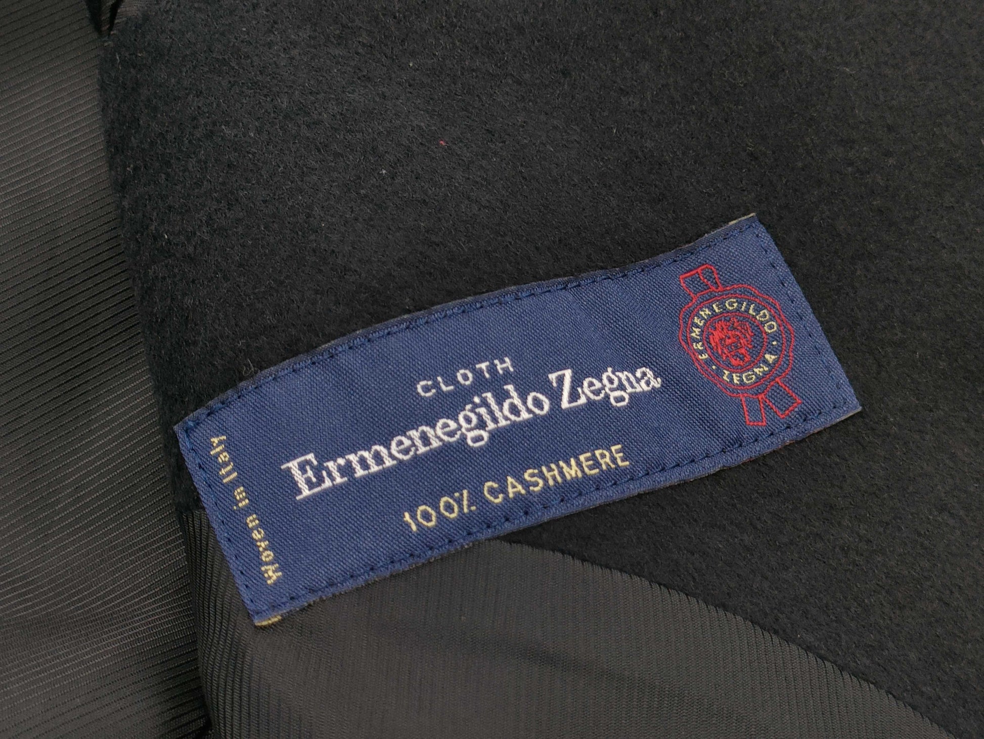 Zegna 100% Cashmere Long Coat, Black