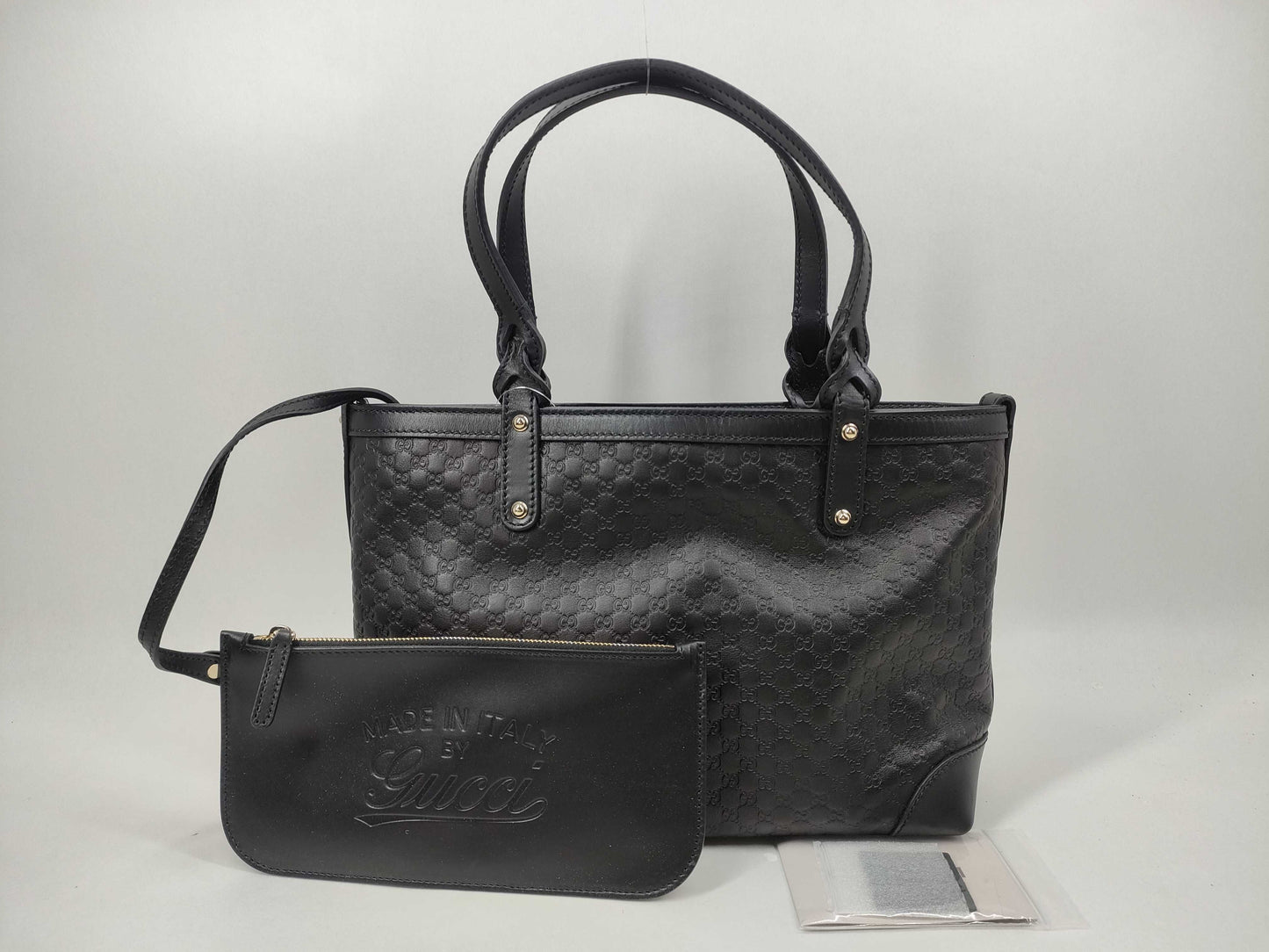 GUCCI Guccissima Microssima Tote Bag with Pouch 269878 Tote Bag
