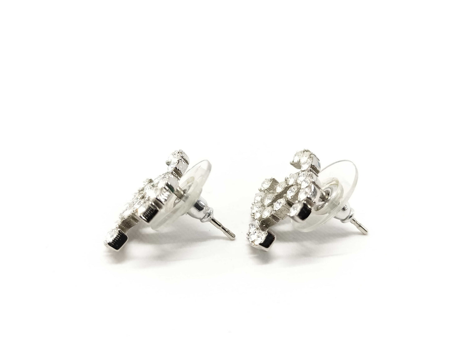 CHANEL Rhinestone Coco Earrings Earrings