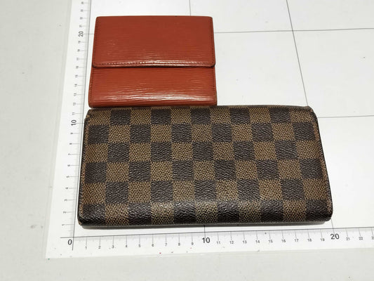LOUIS VUITTON Monogram Damier Epi Wallet *Set of 2 Wallets