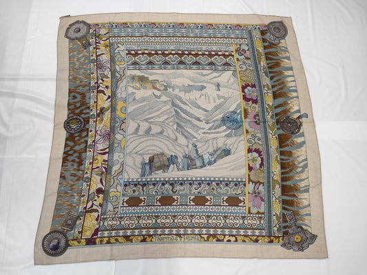 HERMES Carre La femme aux semelles de vent Scarf Scarf