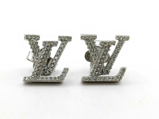 LOUIS VUITTON M00608 Iconic Strass Earrings