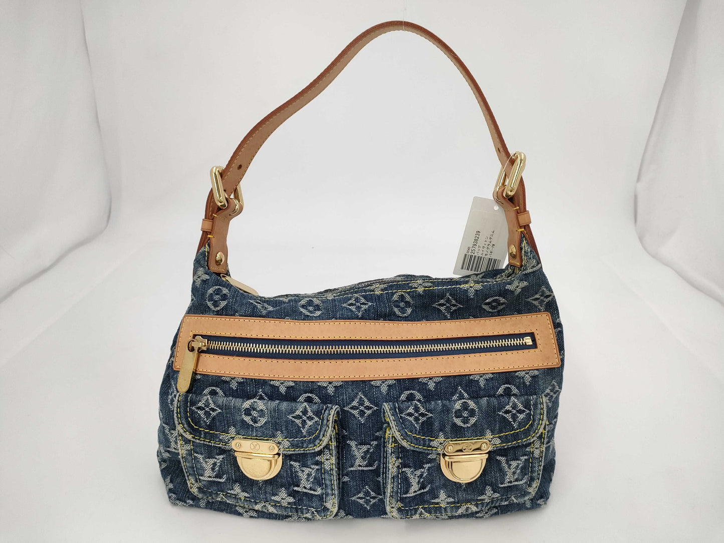 LOUIS VUITTON Monogram Denim Buggy PM Shoulder Bag
