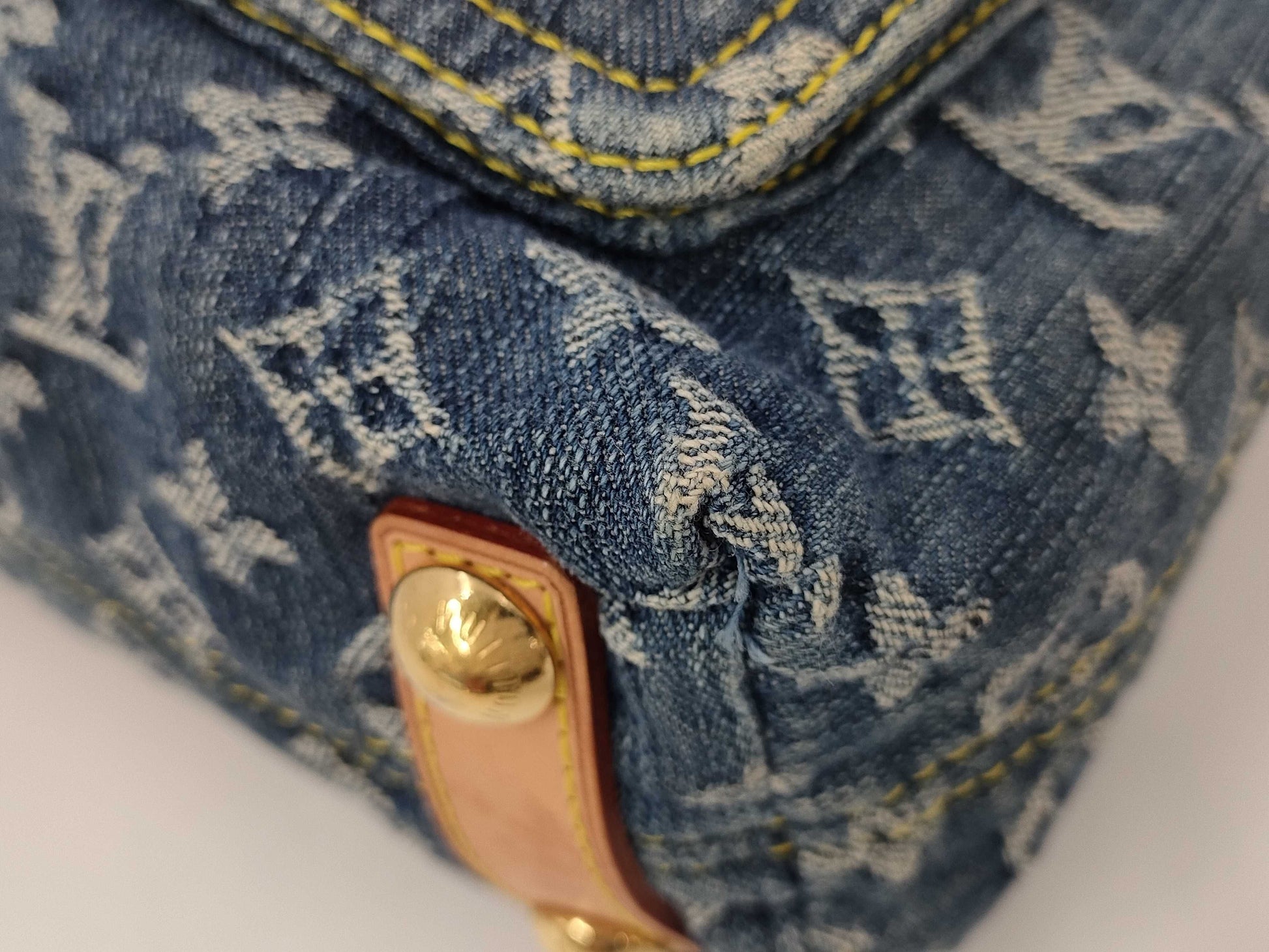 LOUIS VUITTON Monogram Denim Buggy PM Shoulder Bag