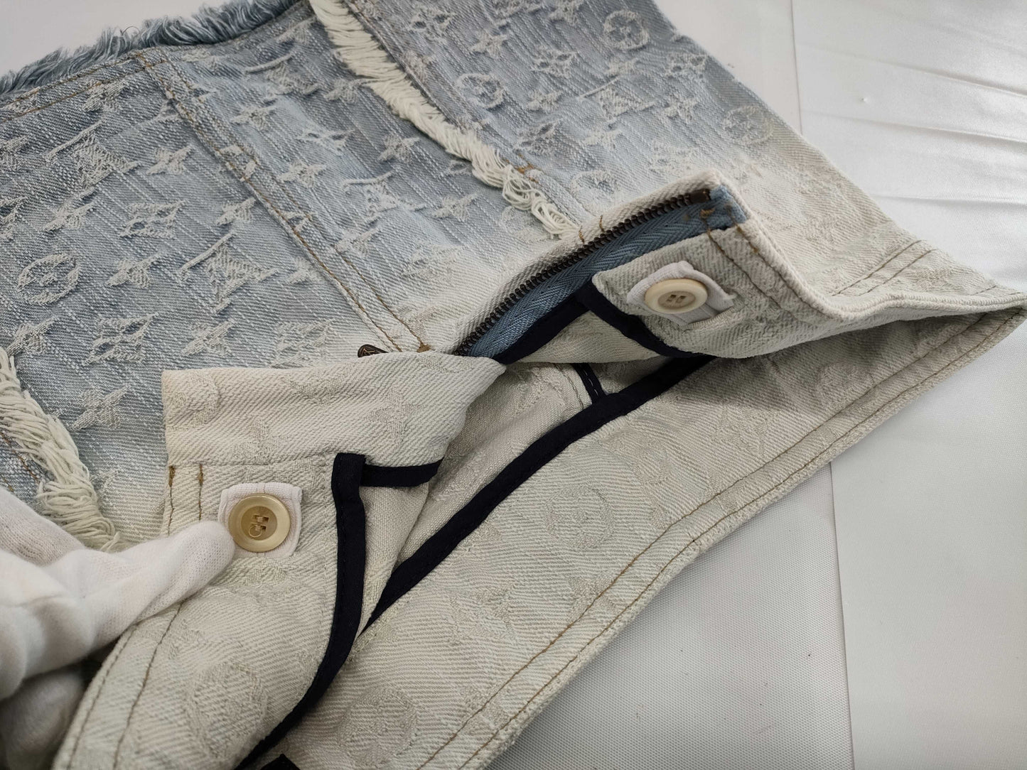 LOUIS VUITTON Kids Skirt Monogram Denim Skirt