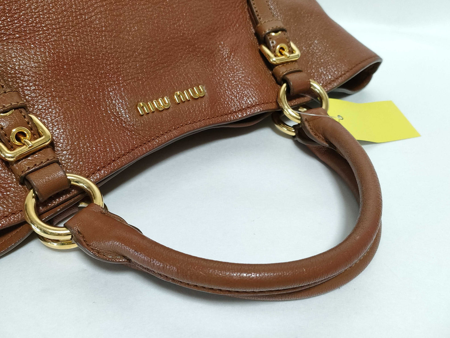 Miu Miu Leather Hand 2WAY ST Missing Handbag