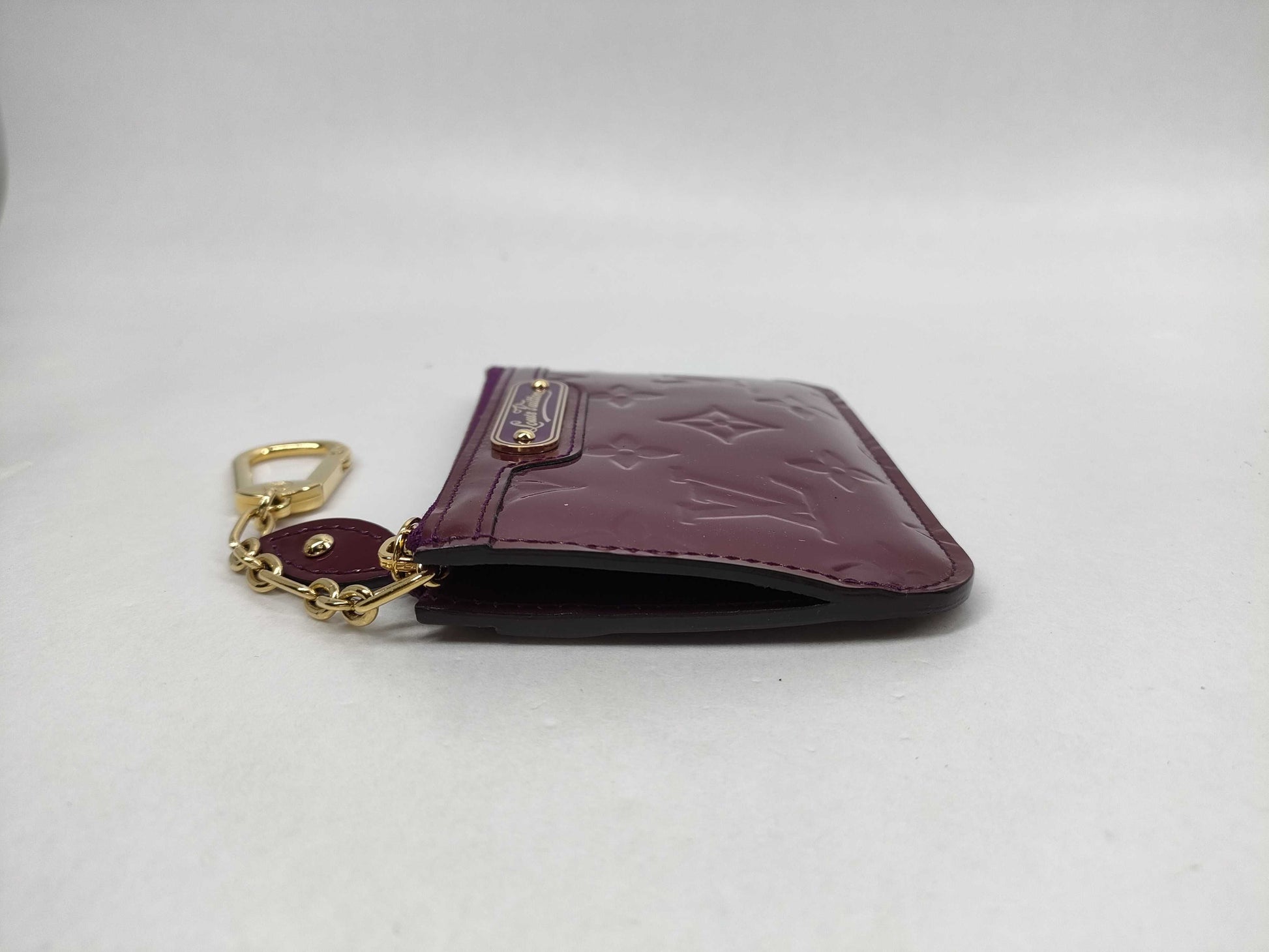 LOUIS VUITTON Vernis M93560/Vernis Pochette Cle Violette Coin Case