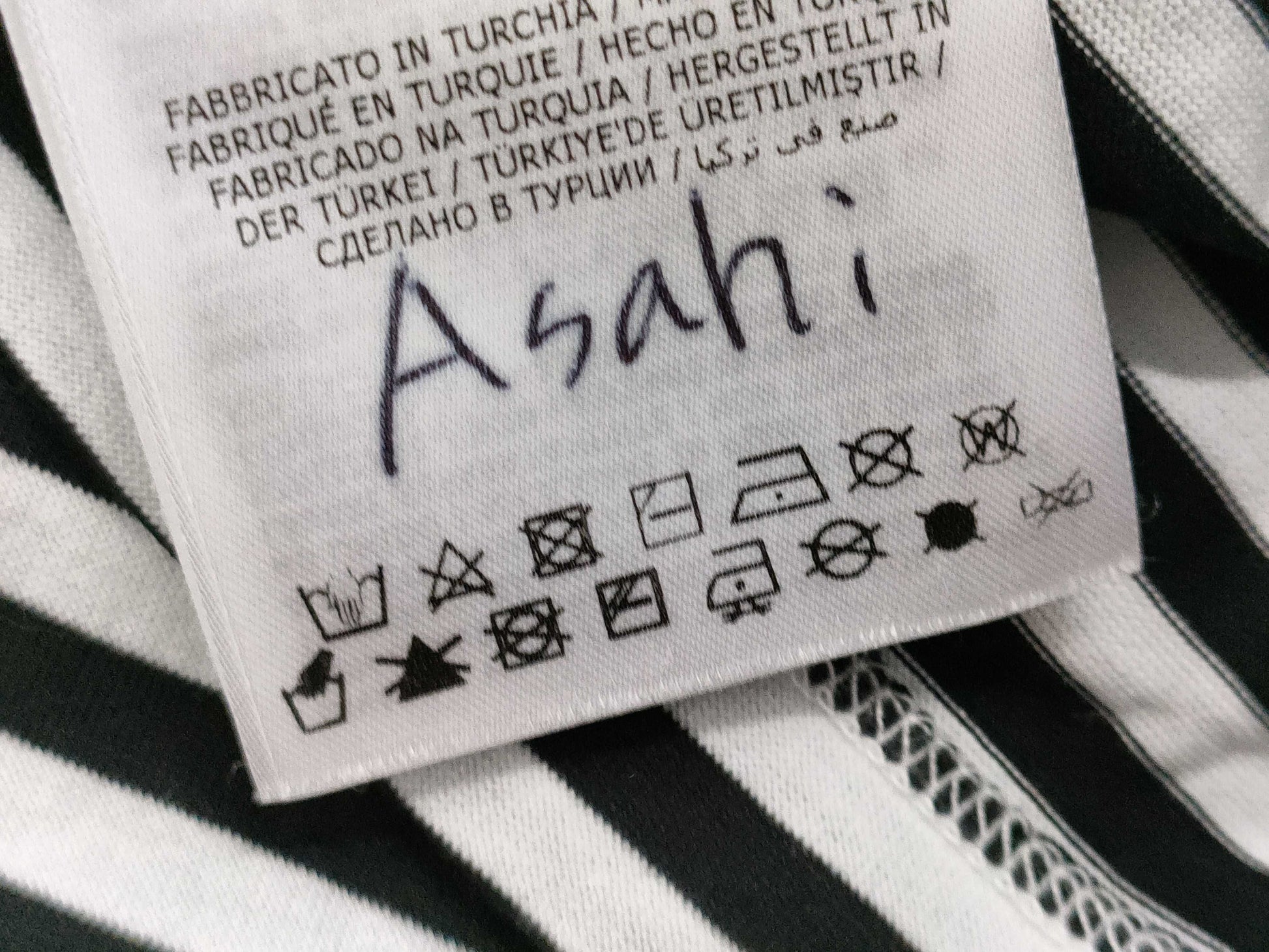 MONCLER Striped Logo T-Shirt *Personalized Tops