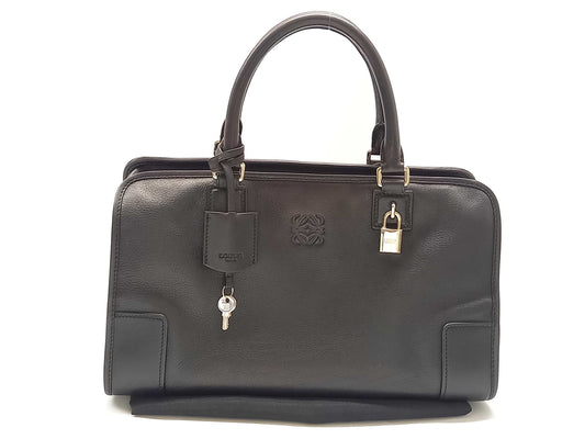 LOEWE Amazona 36 Black Handbag