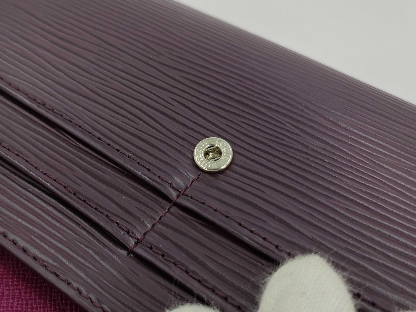 LOUIS VUITTON Epi Pochette Porto Monet Credit Initials Wallet