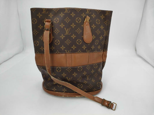 LOUIS VUITTON Monogram T42238 Bucket PM USA Tote Bag