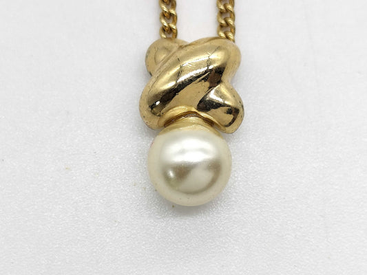 Dior Pearl Gold Necklace Necklace