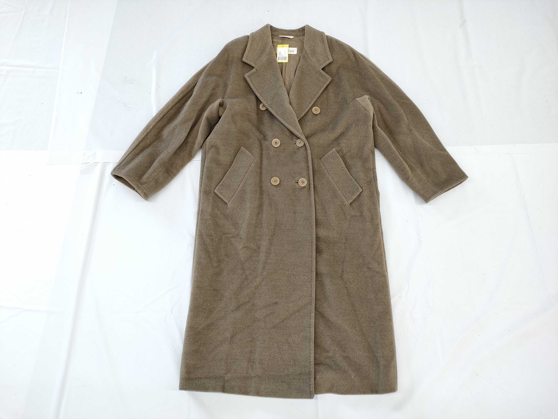 Max Mara Long Coat Beige Wool Coat