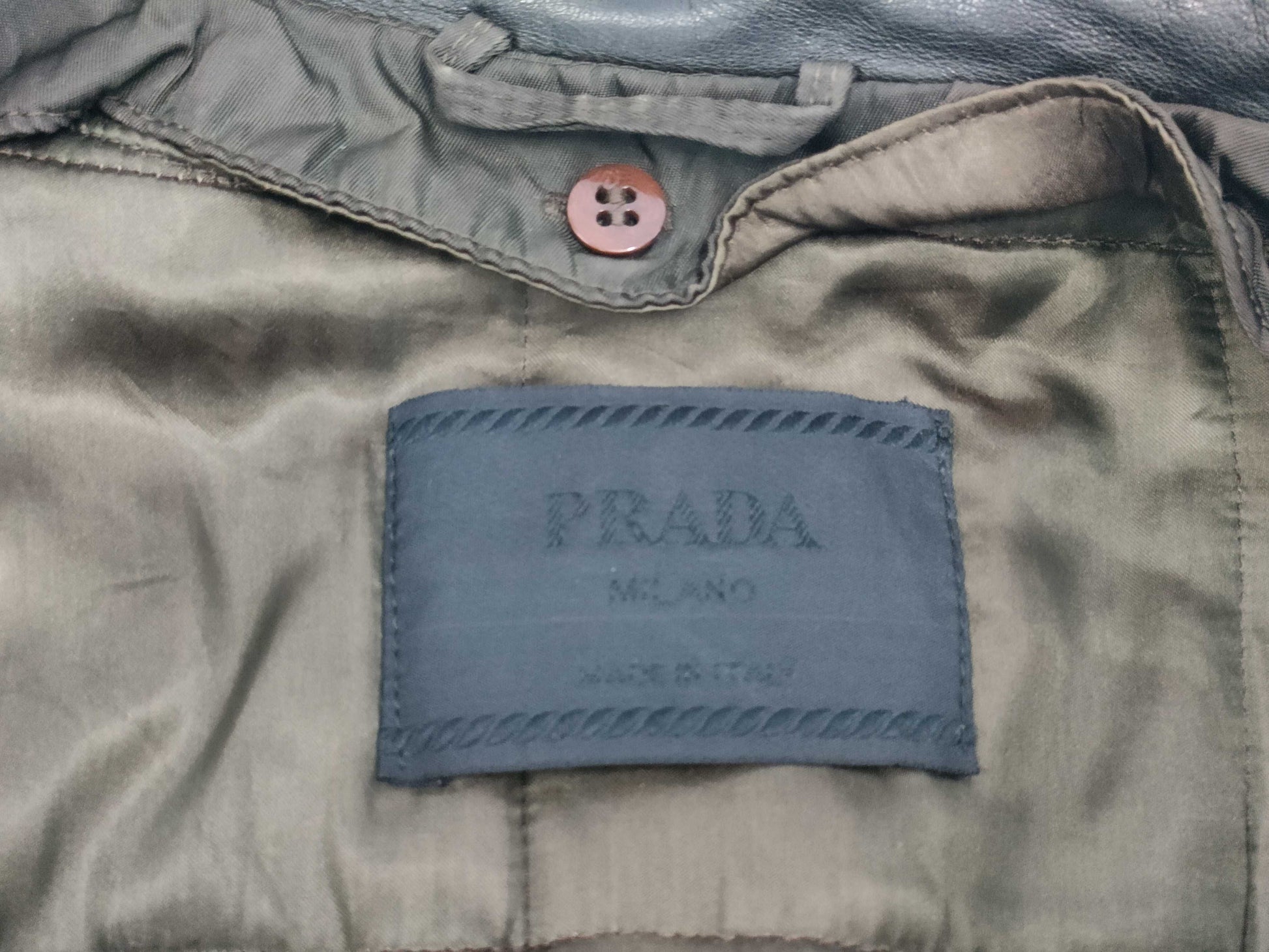 PRADA nylon coat with fur jacket