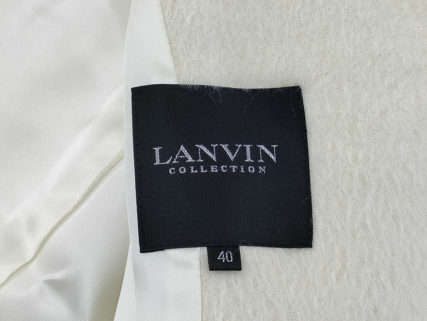 LANVIN Alpaca White Coat