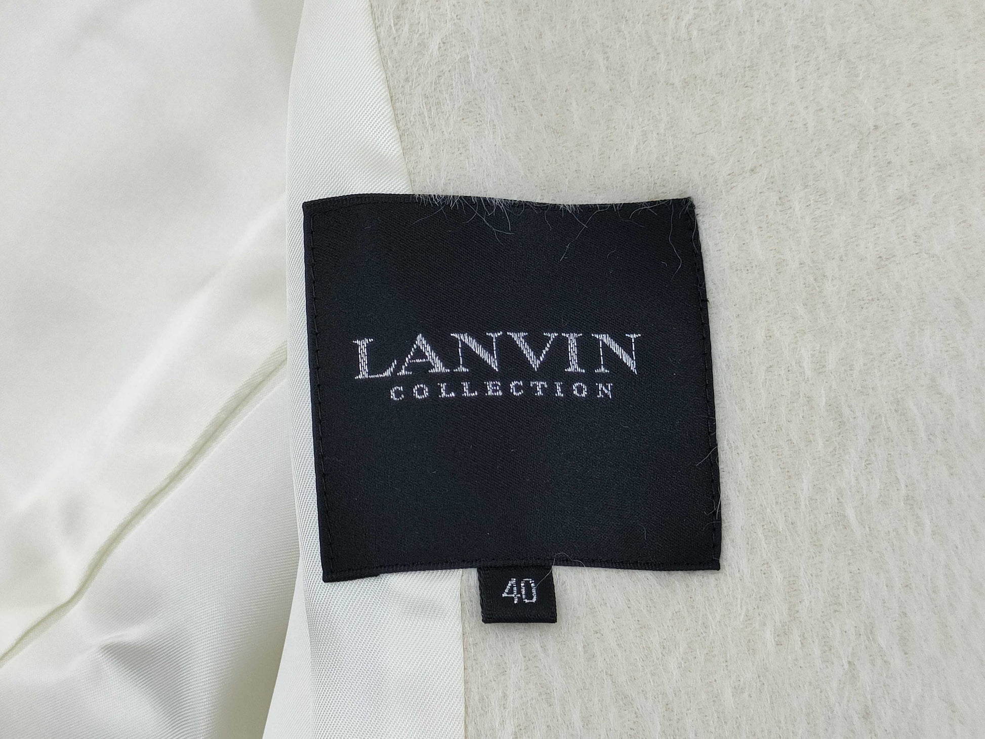 LANVIN Alpaca White Coat