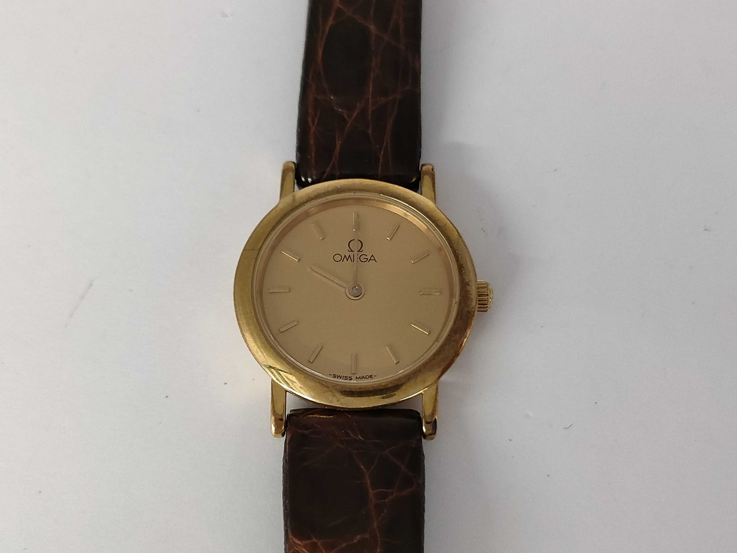 OMEGA Devil Leather Strap Women's Watch