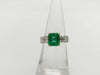 E1.97ct D0.78ct Pt900/K18 5.7g Ring