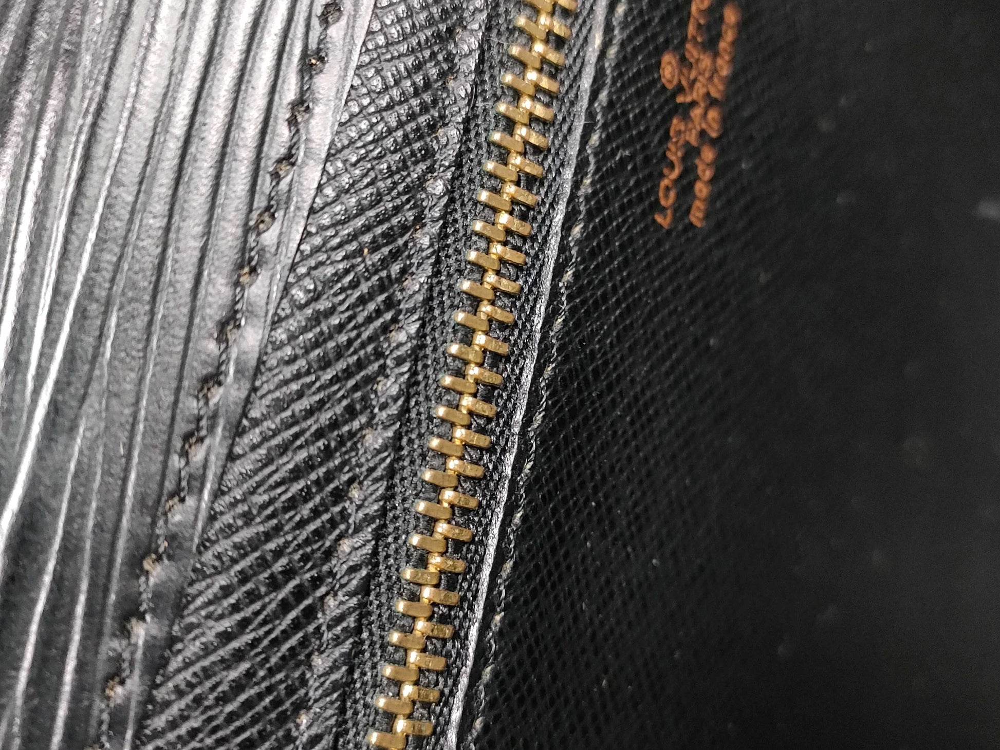 LOUIS VUITTON Epi Art Deco Black Second Bag