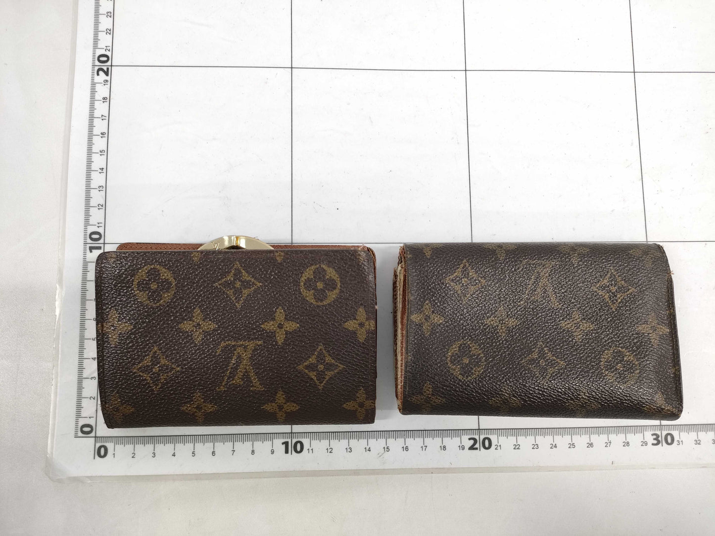LOUIS VUITTON Monogram Viennois/Tri-fold Wallet 2-Piece Wallet