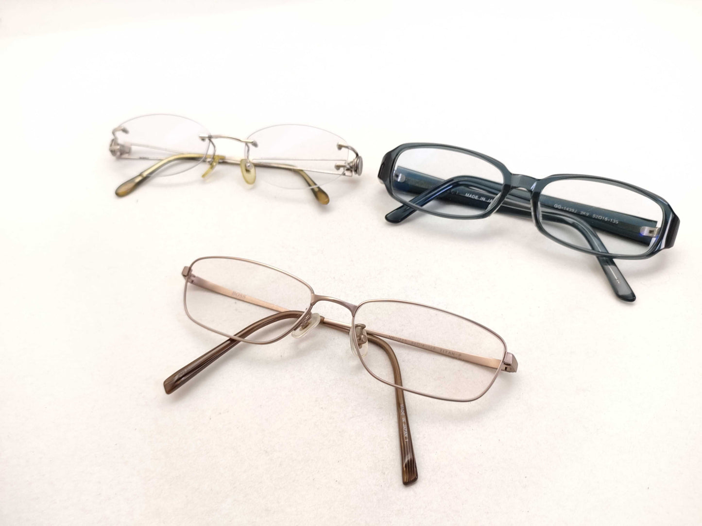 GUCCI/BVLGARI/BOSS Eyeglasses 3-Piece Set Sunglasses/Eyeglasses