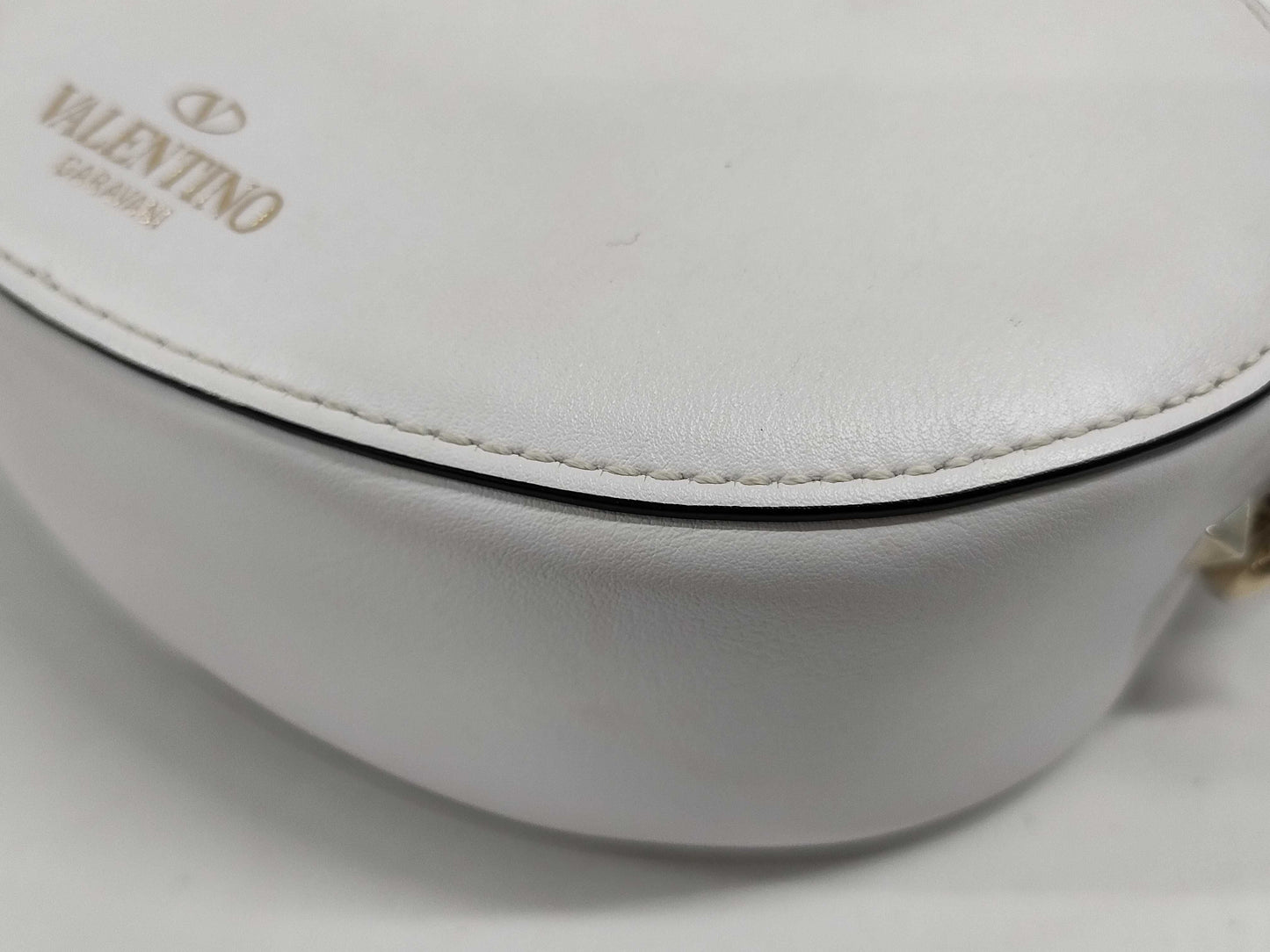 White VLTN Shoulder Bag