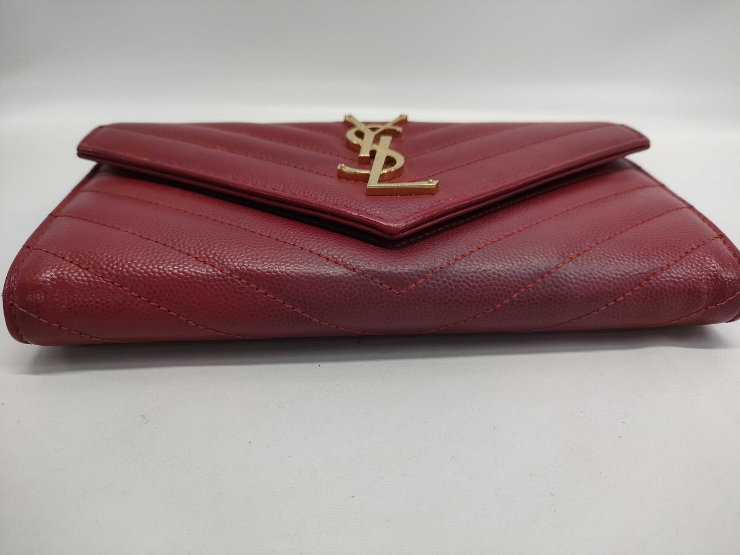 SAINT LAURENT Long Wallet Red Wallet