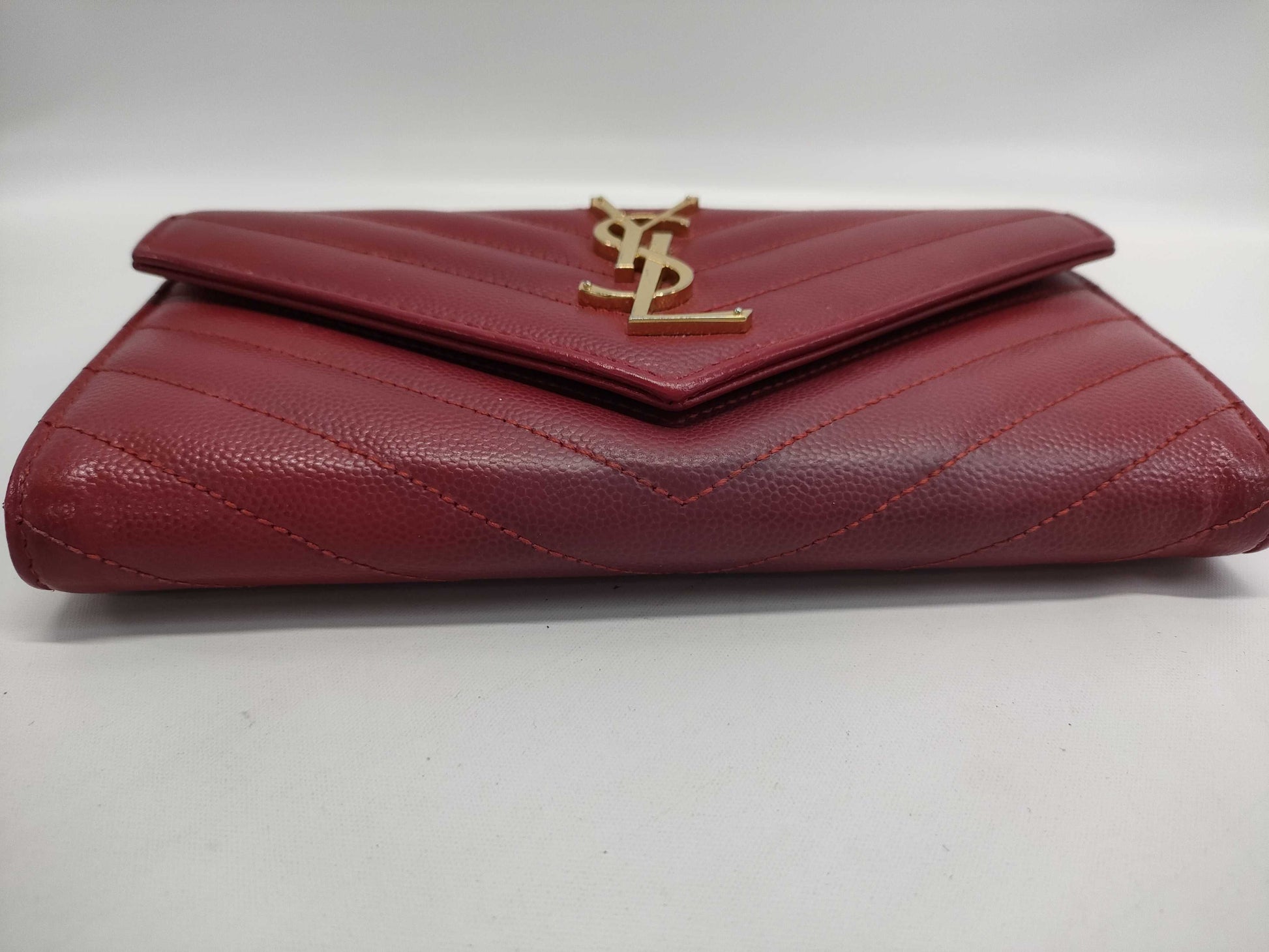 SAINT LAURENT Long Wallet Red Wallet
