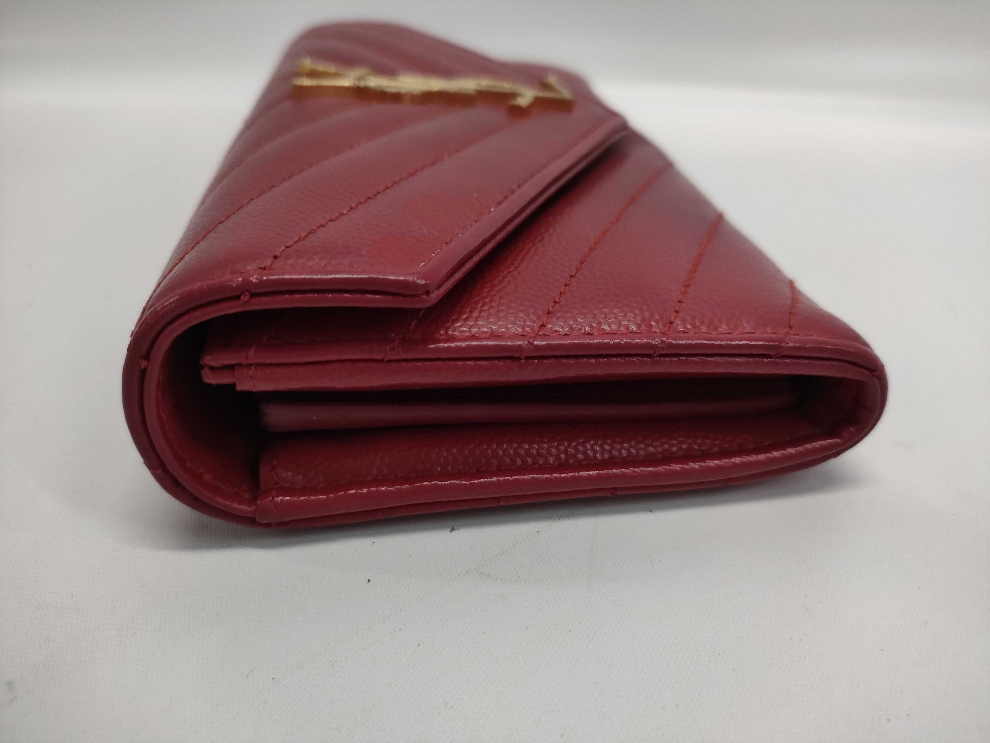 SAINT LAURENT Long Wallet Red Wallet