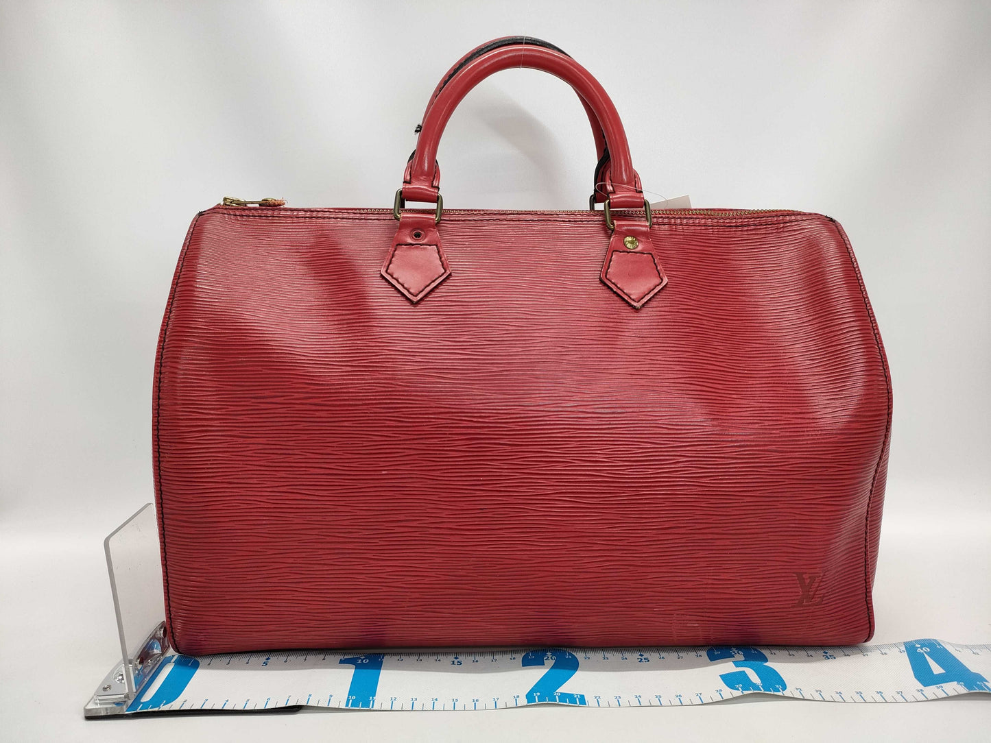 LOUIS VUITTON Epi Speedy Zipper Partial Attachment Handbag