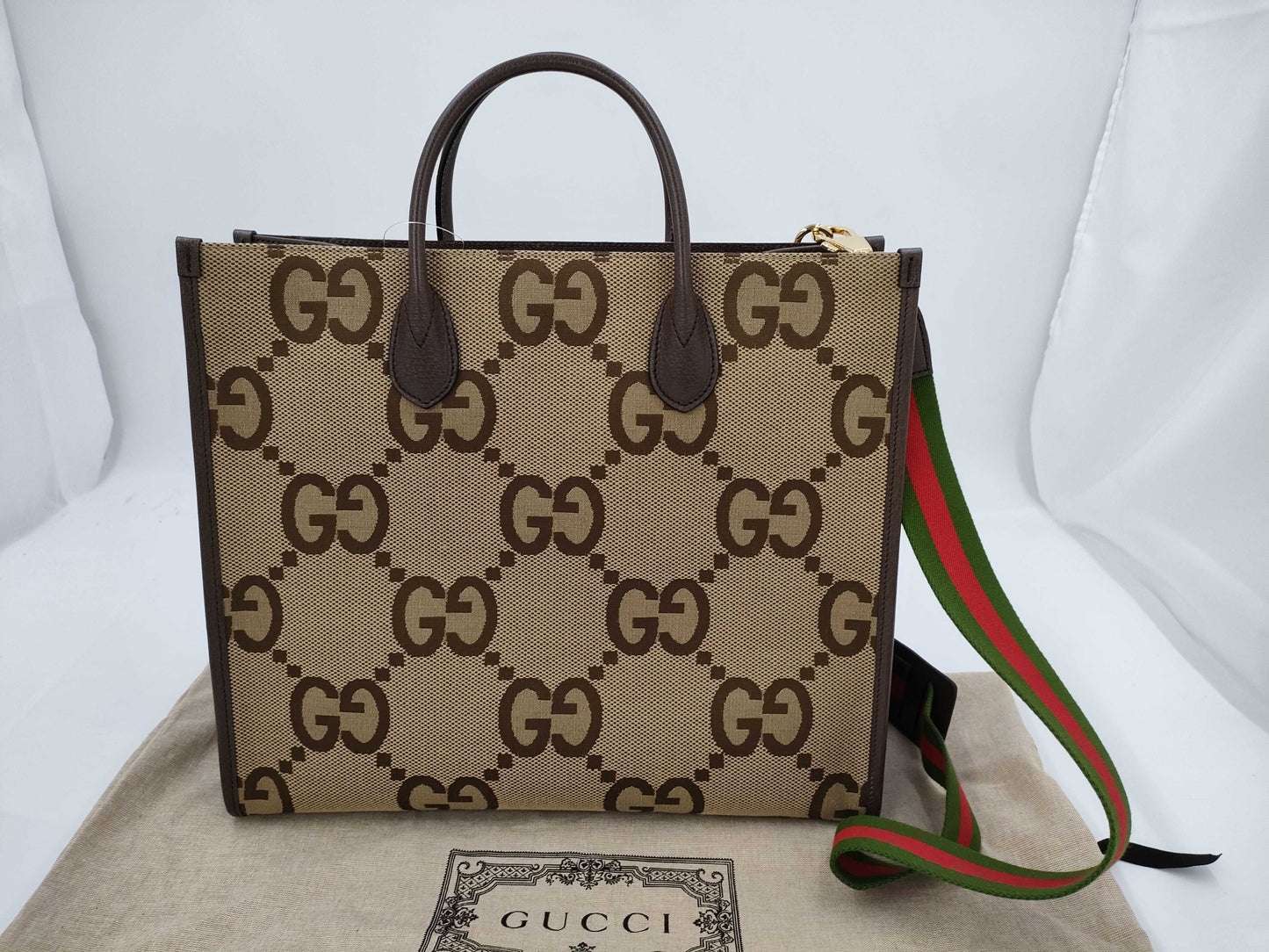 GUCCI Jumbo GG Tote Tote Bag