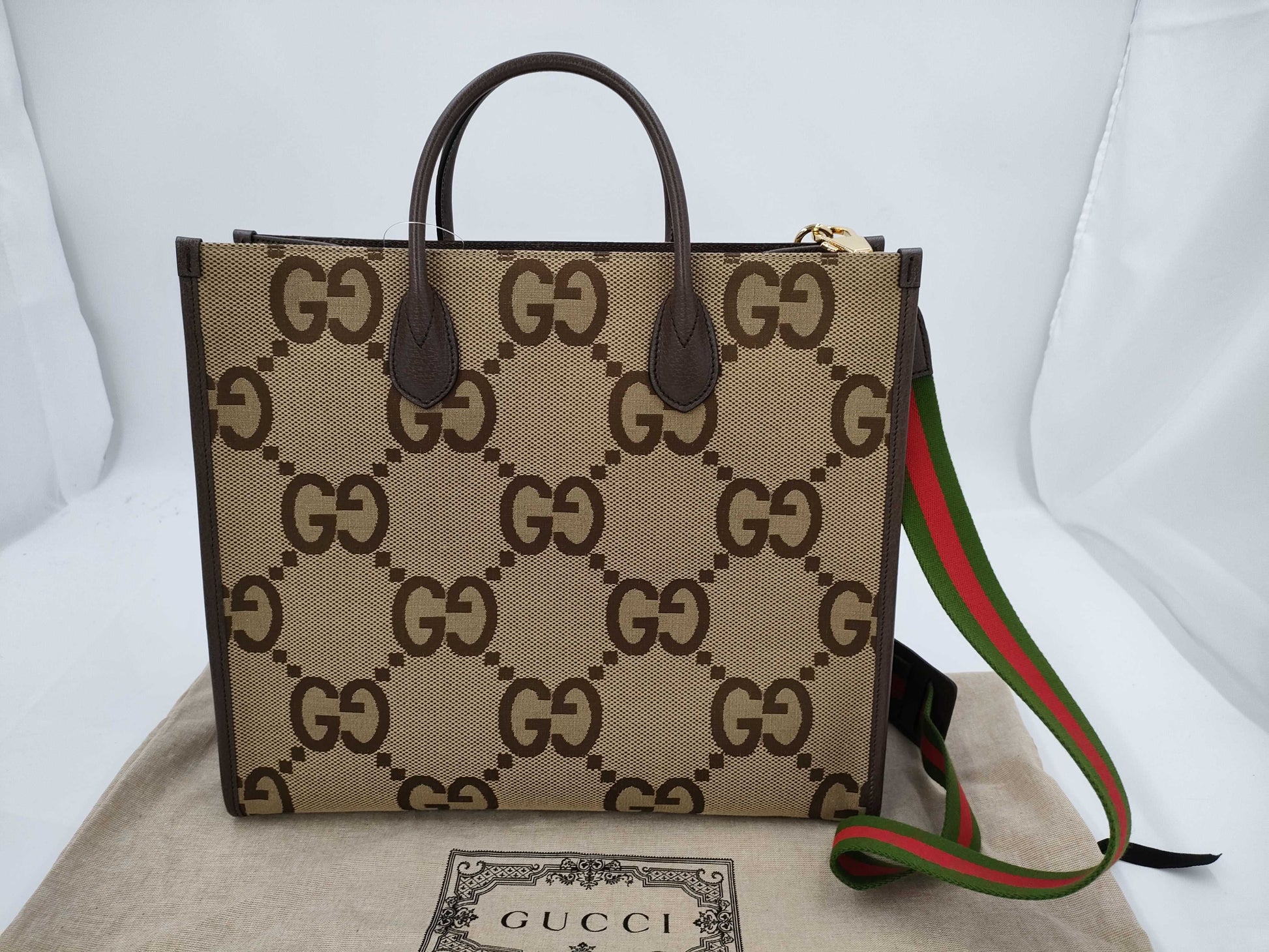 GUCCI Jumbo GG Tote Tote Bag