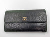 CHANEL Camellia Leather Long Wallet