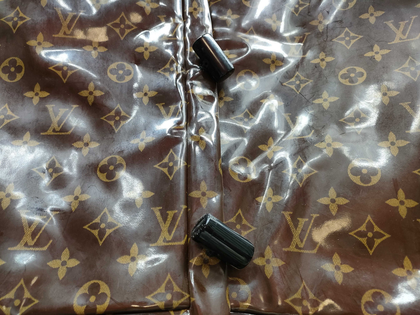 LOUIS VUITTON Monogram Monogram Coat PVC Mink Tweed Coat