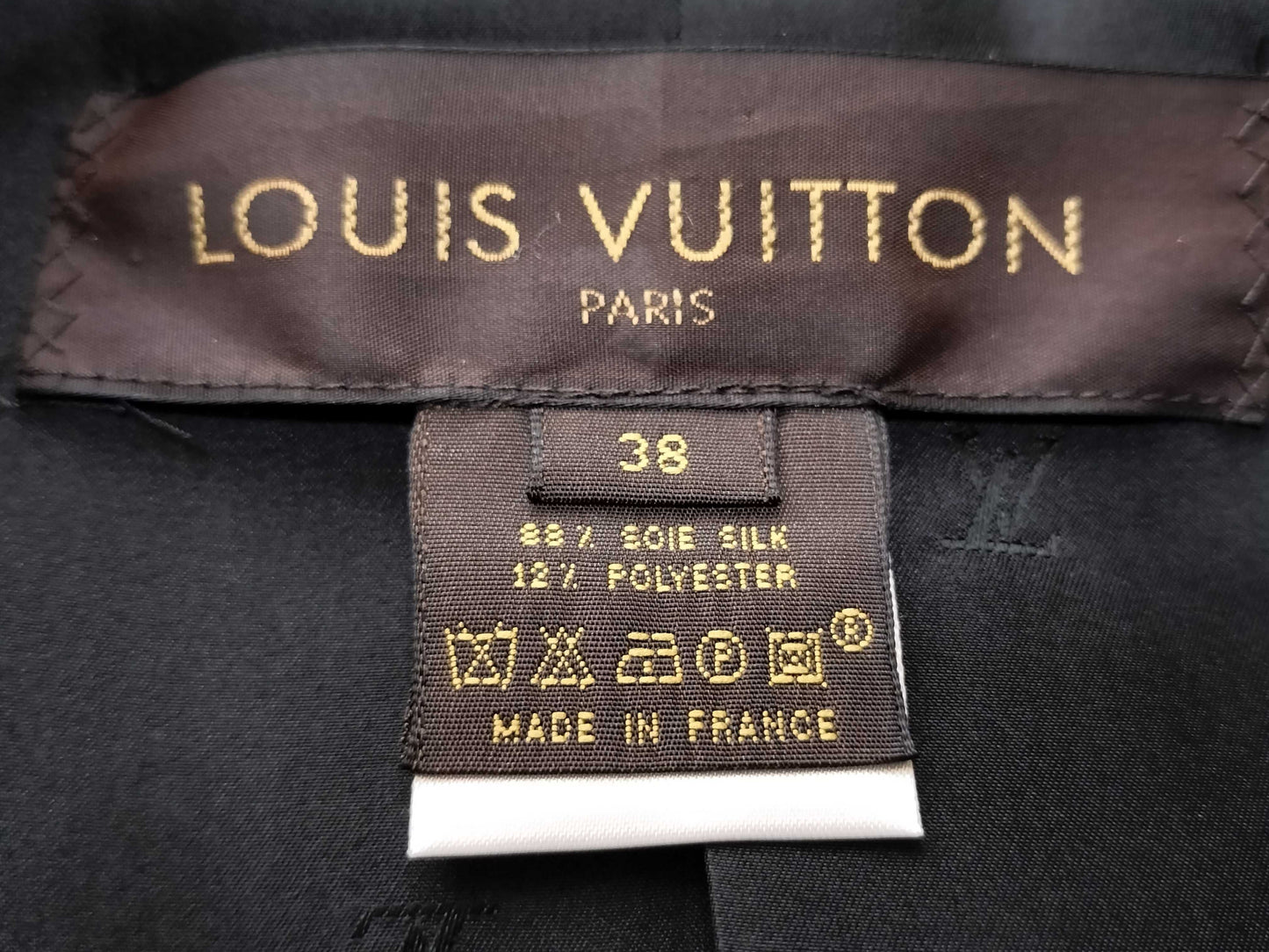LOUIS VUITTON Monogram All-Over Print Silk Trench Coat