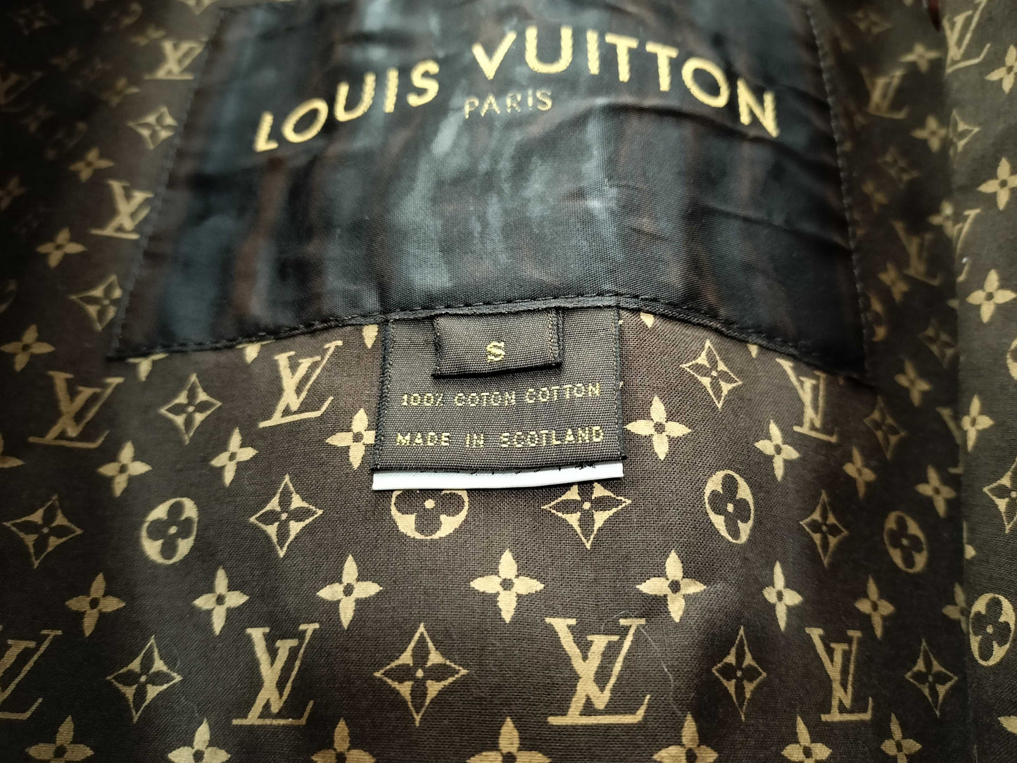 LOUIS VUITTON Monogram All-Over Print Trench Coat