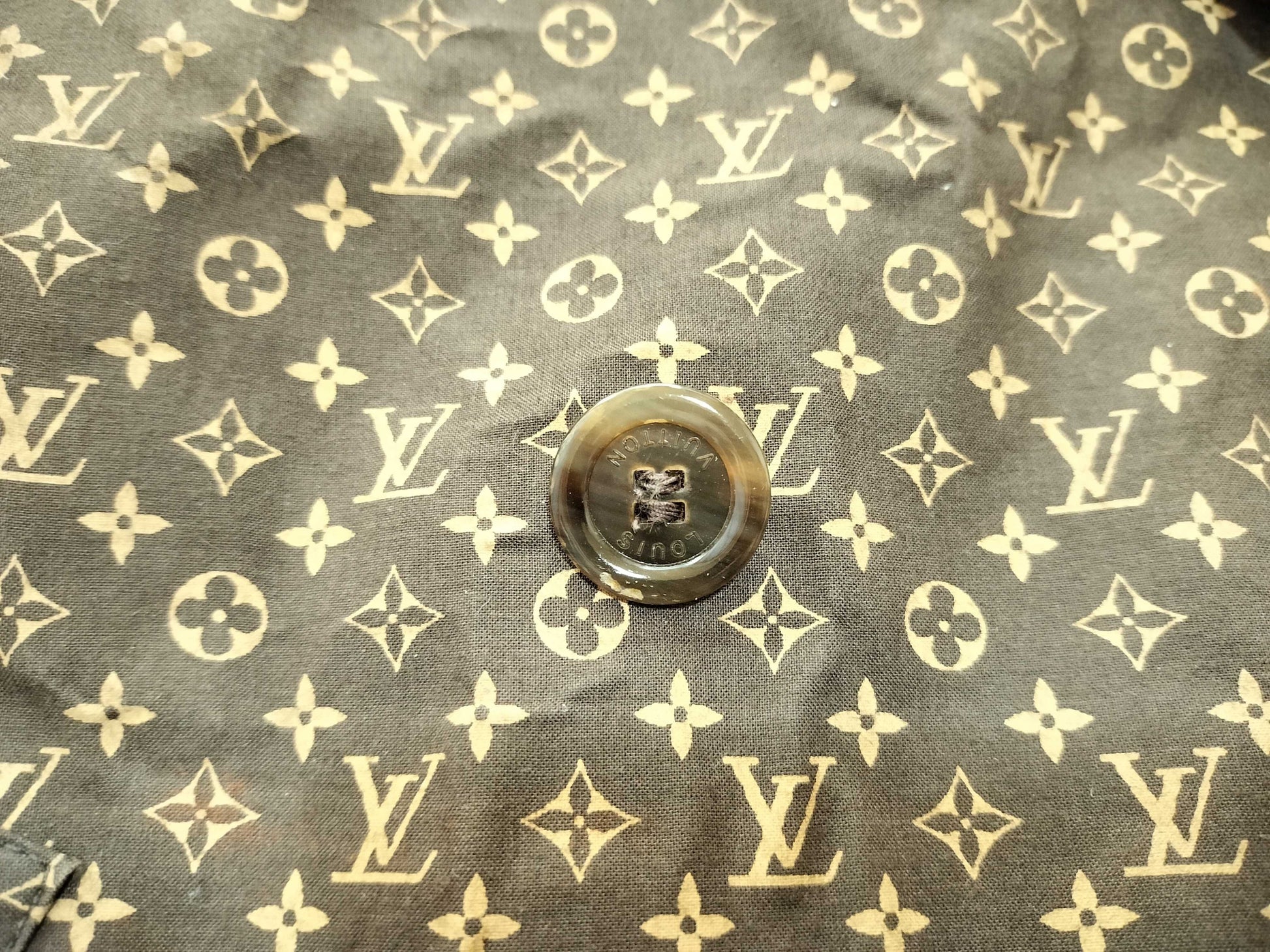 LOUIS VUITTON Monogram All-Over Print Trench Coat