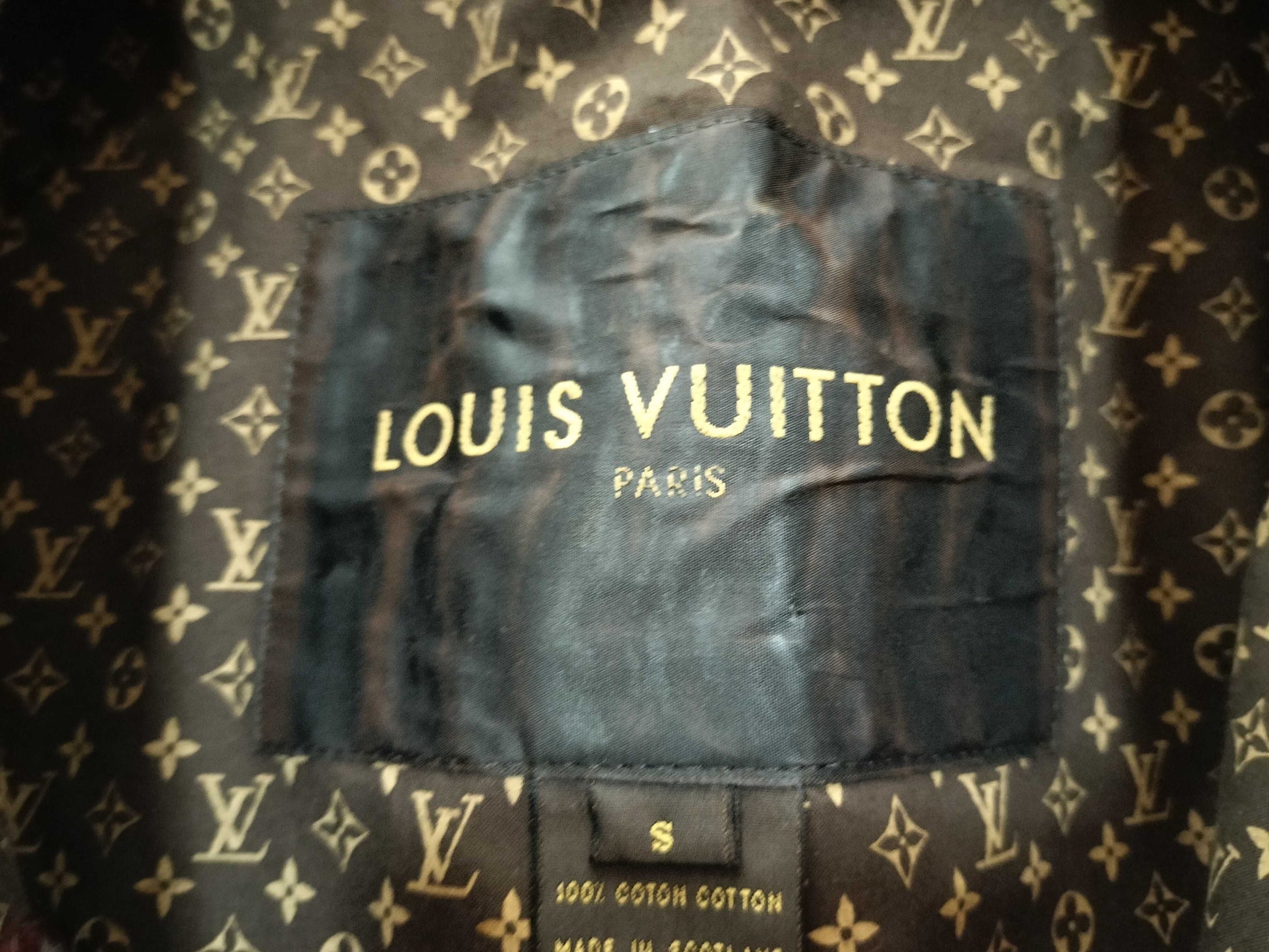 LOUIS VUITTON Monogram All-Over Print Trench Coat