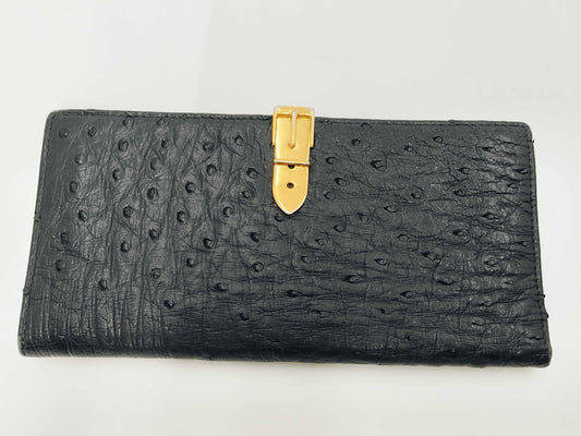 GUCCI Ostrich Long Wallet