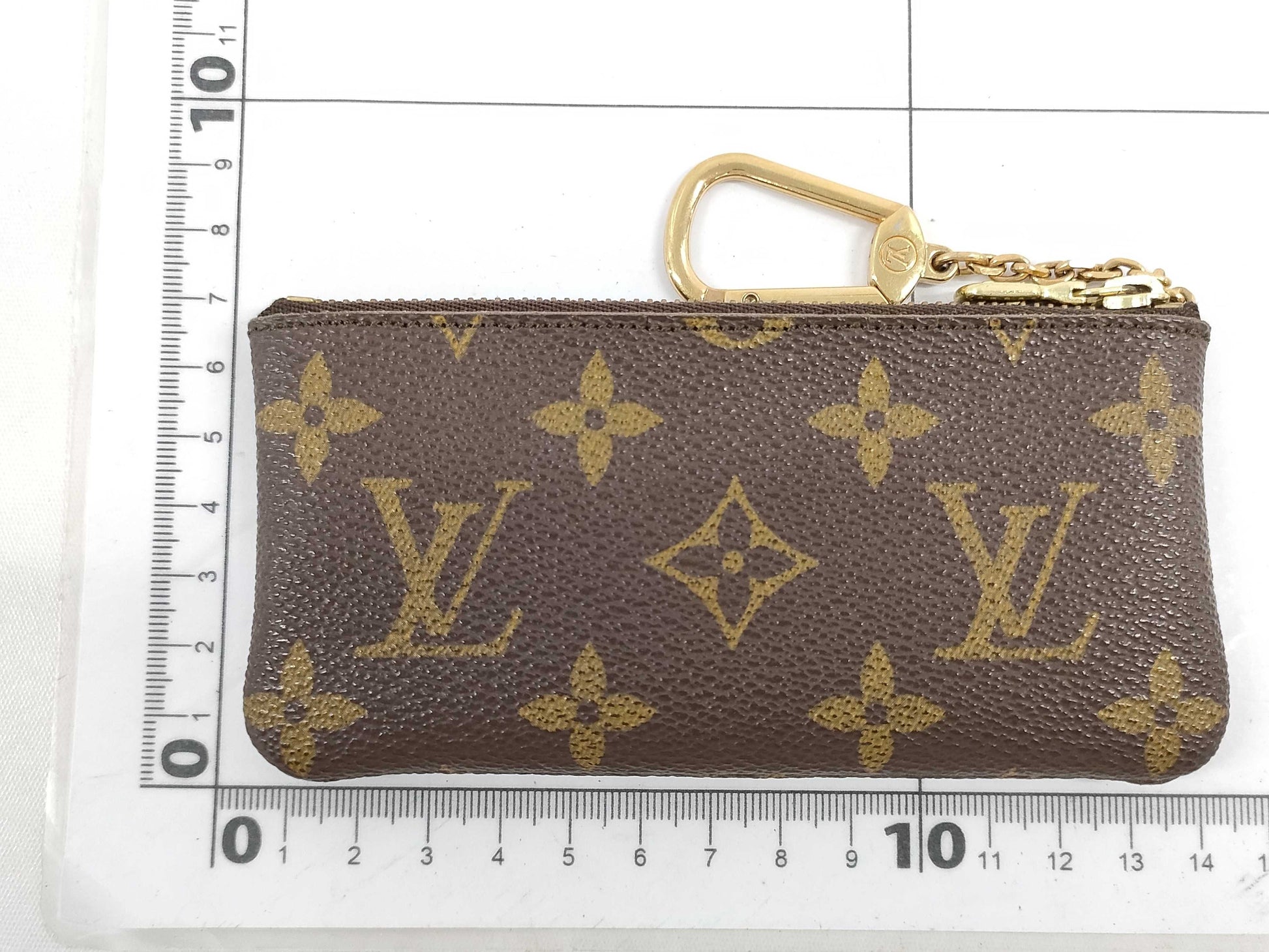 LOUIS VUITTON Monogram M62650 Pochette Cle Coin Case