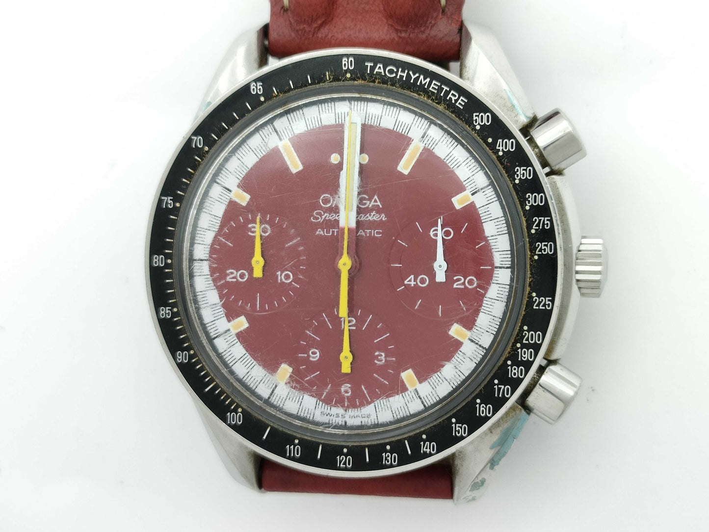 OMEGA 3810.61.41 55345338 Automatic Red Dial Unmoving Men's Watch
