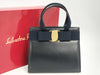 Salvatore Ferragamo Vala Ribbon Leather Handbag
