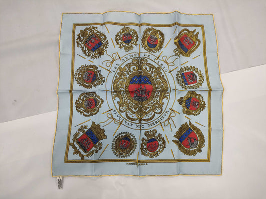 HERMES Carré Petit Carré LES ARMES DE PARIS Scarf