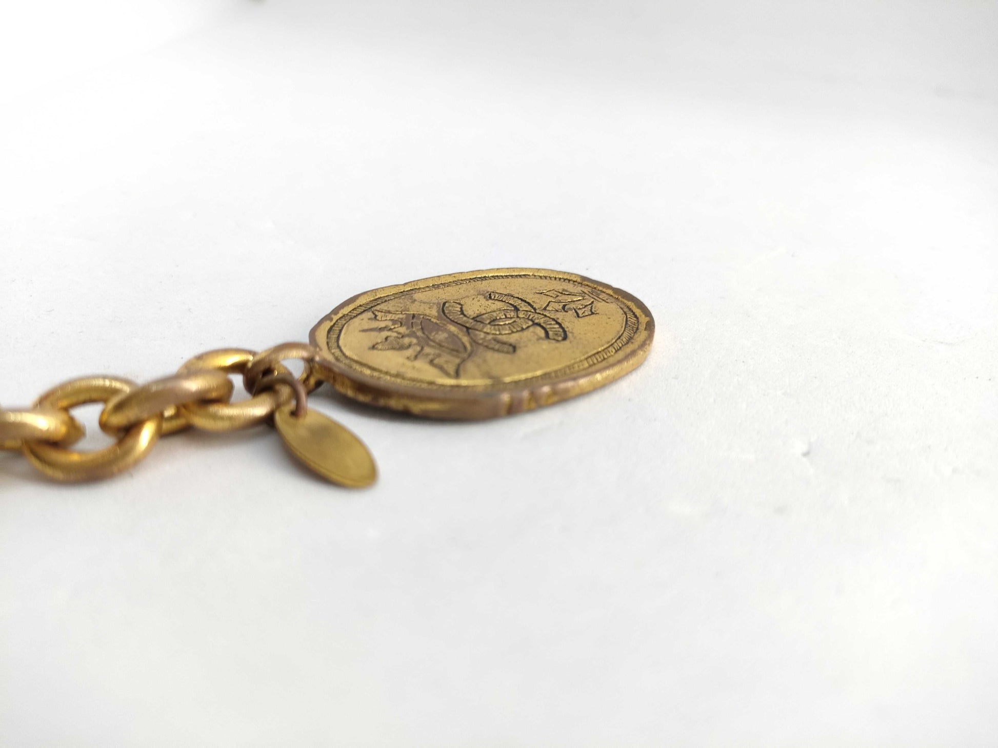 CHANEL Keychain Plate 2 6 Key Case Keychain