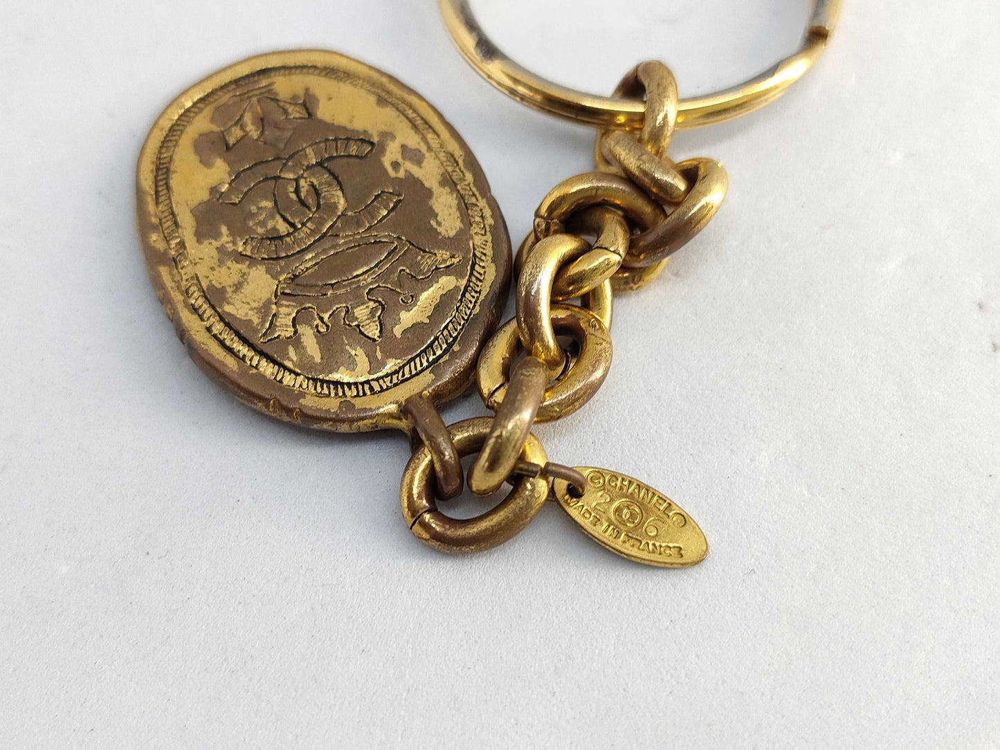 CHANEL Keychain Plate 2 6 Key Case Keychain