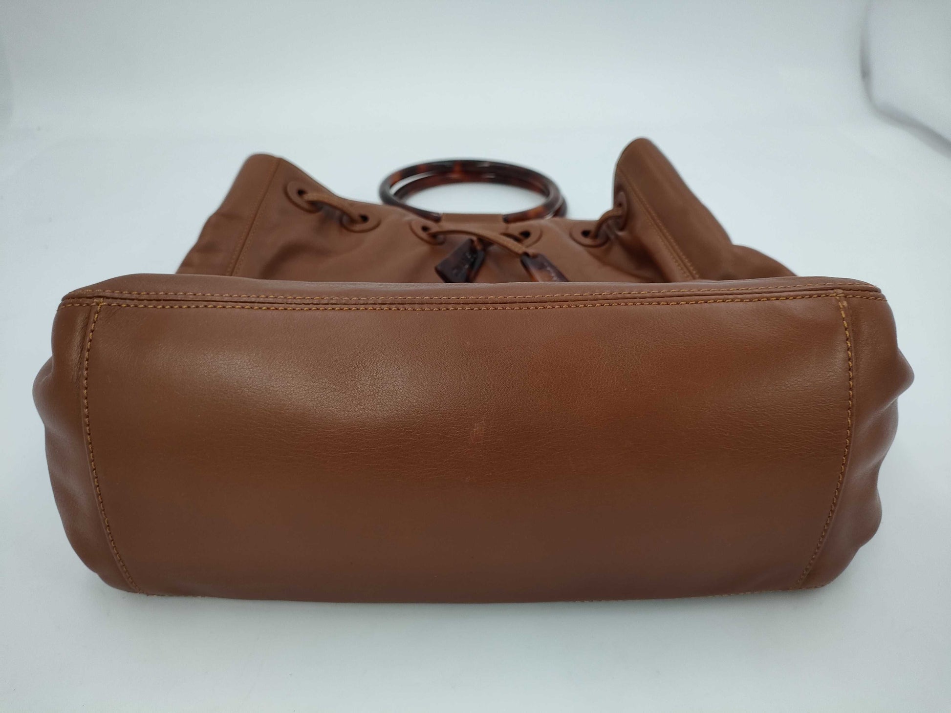 CHANEL Leather Tortoiseshell Handbag